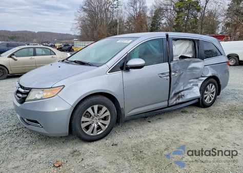 2016 Honda Odyssey Se из США, поврежденный, VIN 5FNRL5H32GB156904